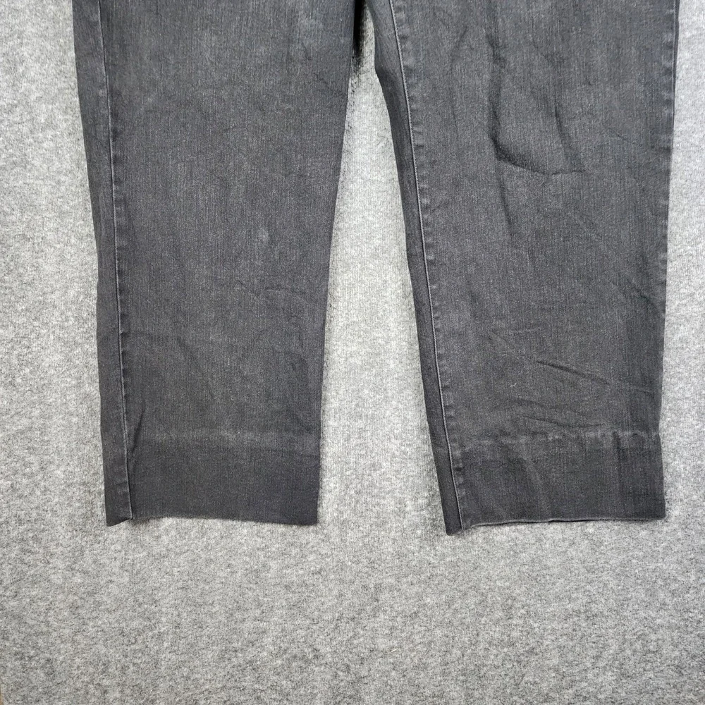 Bandolino Mandie Jeans Mens 22W Faded‎ Black Straight Leg Stretch Denim Hemmed